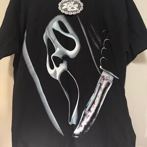 Evil Vice x Halloween Scream T-Shirt Black Short Sleeve Size Large NWT